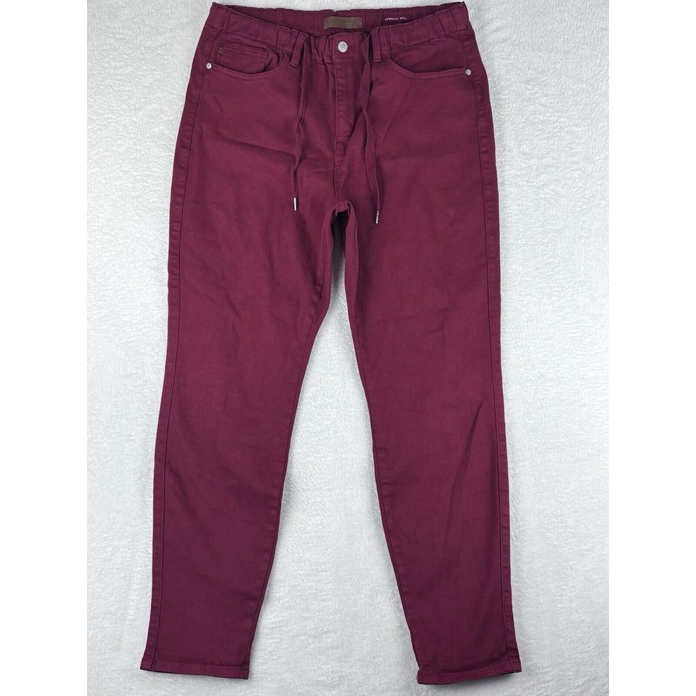 Judy Blue Jeans Womens Maroon High Rise Jeans Size 15/32 (32x31)